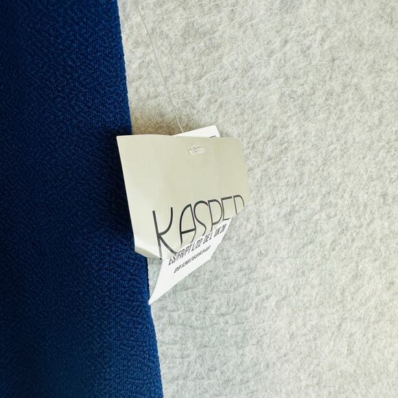 New Kasper Woman Sz 1X Plus Dress Pants Pull On Comfort Waist Blue Crepe  NWT - Picture 9 of 9